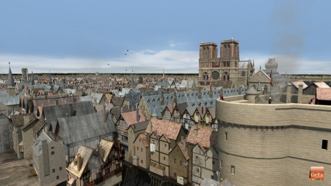 le Petit Châtelet qui, sur la rive gauche, contrôlait le passage sur le Petit-Pont