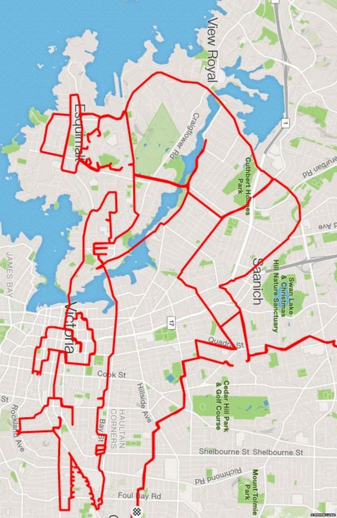 strava stephen lung cycliste art