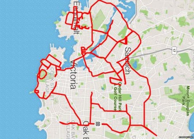 strava stephen lung cycliste art