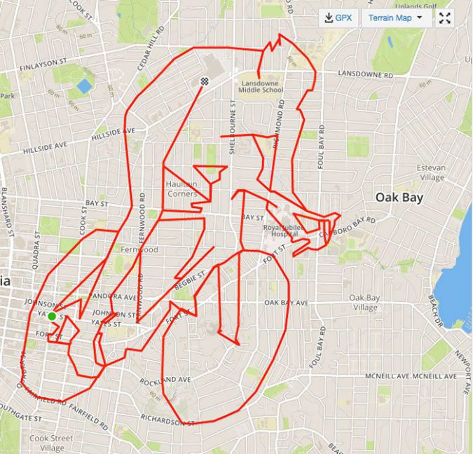 strava stephen lung cycliste art