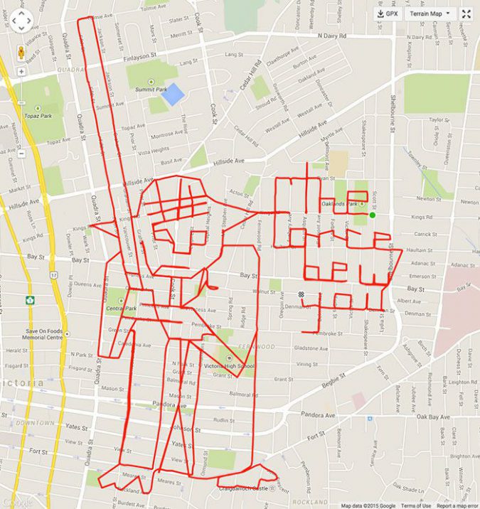 strava stephen lung cycliste art