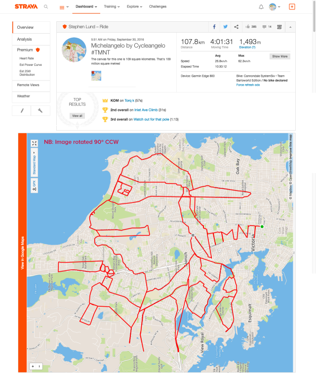 strava stephen lung cycliste art