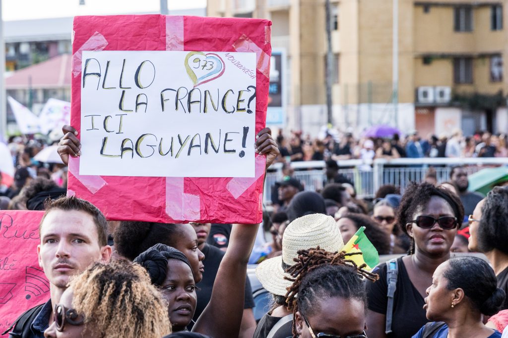Guyane mouvement social Cayenne