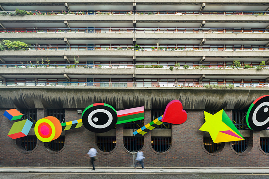 Londres Joy and peace Street Art Couleur Paix Rue Morag Myerscough Luke Morgan