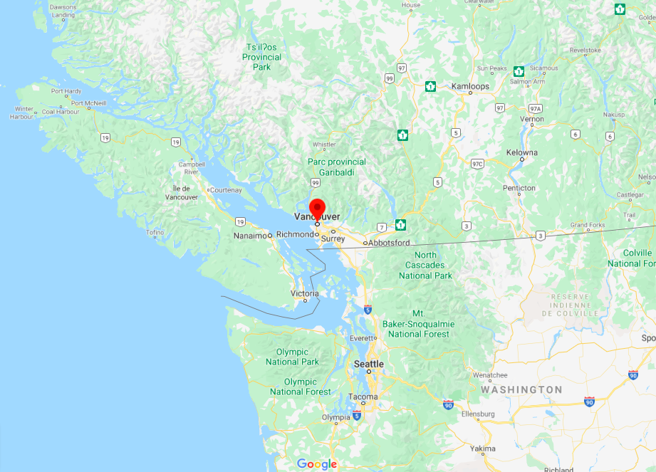Vancouver carte